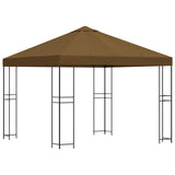 Gazebo 3 x 3 m Taupe Polyester and Steel 190 gsm 900330
