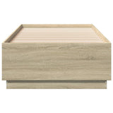 Bed Frame without Mattress Sonoma Oak 90x200 cm 3209725