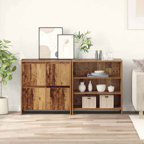 Sideboards 2 pcs Old wood 70 x 41 x 75 cm Engineered wood 3393300