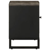 TV Cabinet Black 80x33x46 cm Solid Wood Mango 4017699