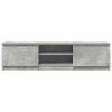 TV Cabinet Concrete Grey 140x40x35.5 cm Engineered Wood 800652