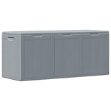 151235 Garden Storage Box 270L Grey PP Wood Look