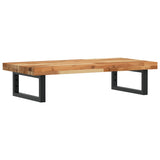 Basin Shelf Wall Mounted Steel and Solid Wood Acacia 3302745