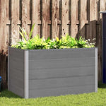Garden Raised Bed WPC 150x100x91 cm Grey 43610