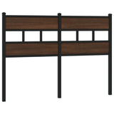 Replace Headboard Brown Oak 120 cm Steel and Engineered Wood 4017182