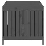 Garden Storage Box Grey 147x68x64 cm Solid Wood Pine 823852