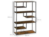 Industrial Bookcase Shelf, 6 Tier Metal Shelving, Storage Shelves for Living Room, Home Office, T3398P343097