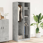 Wardrobe Concrete Grey 80x50x200 cm Engineered Wood 3307759