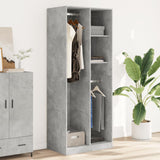 Wardrobe Concrete Grey 80x50x200 cm Engineered Wood 3307759