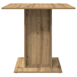 Dining Table Artisan Oak 80x80x75 cm Engineered Wood 855811