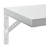 Wall Shelves 2 pcs 75x30 cm Silver Stainless Steel 3214506