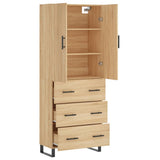 Highboard Sonoma Oak 69.5x34x180 cm Engineered Wood 3195870