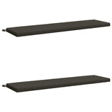 2-Piece Bench Cushions SOEST 2 pcs 100% Polyester Anthracite 949041