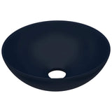 Bathroom Sink Ceramic Dark Blue Round 146979