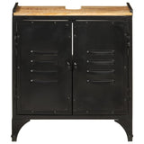 Bathroom Sink Cabinet 55x35x60 cm Iron and Solid Wood Mango 358564
