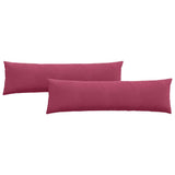 Sofa Pillows 2 pcs Wine Red 145 x 40 cm Corduroy Fabric 42013847