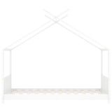 Kids Bed Frame White Solid Pine Wood 80x160 cm 283368