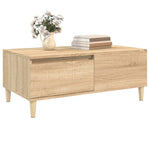 ZNTS Coffee Table Sonoma Oak 90x50x36.5 cm Engineered Wood 821111