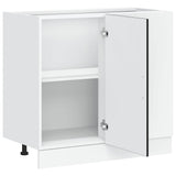 Kitchen Base Cabinet Lyon Black Engineered Wood 854290
