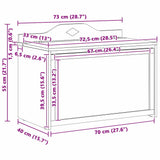 Box with Storage and Chalkboard Front with Storage ROROS White 42003028