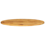 ZNTS Table Top 100x40x2.5 cm Oval Solid Wood Mango 370860