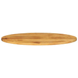 ZNTS Table Top 100x40x2.5 cm Oval Solid Wood Mango 370860