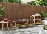 Garden Bench 110 x 38 x 40 cm Bamboo Natural Rectangular 42028074