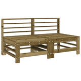4 Piece Garden Lounge Set Impregnated Wood Pine 3186507