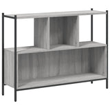 Bookcase Grey Sonoma 102x28x77.5 cm Engineered Wood 838901