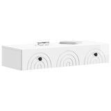 Wall-Mounted Side Table High Gloss White 87.5 x 34.5 x 17 cm 898159