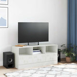 TV Cabinet White 99x39x44 cm Steel 841738