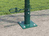 Welded Wire Fence with Concrete Base 25 x 1.2 m 3353521