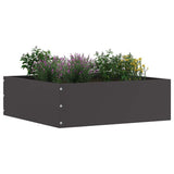 Lawn Edging 6 pcs Black 40 x 40 x 13 cm Steel 874703