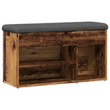 Shoe Bench Old Wood 82x32x45.5 cm Engineered Wood 857627