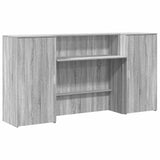 Reception Desk Grey Sonoma 200x50x103,5 cm Engineered Wood 3324219