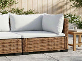 Corner Sofa with Cushions GENDT Natural Rattan Natural 42034382