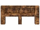 Headboard Cabinet with Storage Smoked Oak Engineered Wood 8001287
