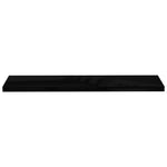 Floating Wall Shelf High Gloss Black 120x23.5x3.8 cm MDF 323778
