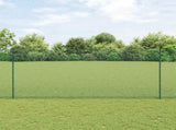 Welded Wire Fence with Posts 50 x 1.4 m PVC-Coated Steel Green 3336522
