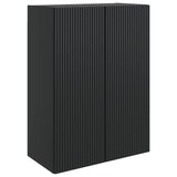 Wall-Mounted Cabinet Black 66 x 34.5 x 90 cm Engineered Wood 898396