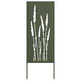 Garden Privacy Screen Olive green 50 x 140 cm Cold-rolled steel 876311