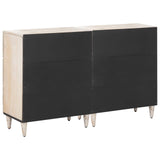 Sideboard 2 pcs White 60 x 33.5 x 75 cm Solid Mango Wood 3310112