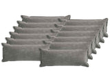 Cushion with Pillow HOUTEN 12 pcs Dark Grey Chenille Fabric 933999