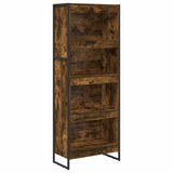 Book Cabinet Smoke Oak 60 x 30 x 155 cm Engineered Wood 886398
