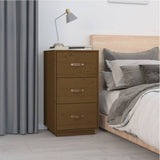 Bedside Cabinet Honey Brown 40x40x75 cm Solid Wood Pine 818341