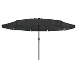 Garden Parasol Anthracite 395 x 395 x 245 cm Polyester 42003646