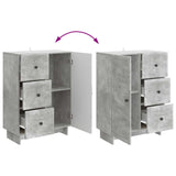 Sideboard Concrete Grey 66 x 34.5 x 90 cm Engineered Wood 893938