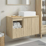 Bathroom Furniture Set 2 pcs Sonoma Oak Engineered Wood 3404056