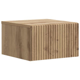 Wall-Mounted Bedside Cabinet 2 pcs Artisan Oak Engineered Wood 898444