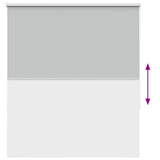 Roller Blind Blackout Light Grey 125x130 cm Fabric Width 121.6 cm Polyester 4011367